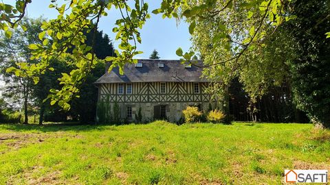 Secteur Pont L'Evêque – Blangy le Château : 1h45 de Paris, 30mn des plages de la côte fleurie. A proximité d’un village pittoresque très recherché, avec école, commerces, vie associative et culturelle dynamique, cette maison normande à restaurer repo...