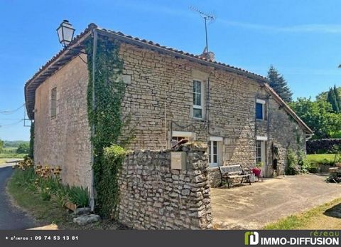 Fiche N°Id-LGB163790 : Nanteuil en vallee, Maison d'environ 180 m2 comprenant 7 piece(s) dont 5 chambre(s) + Terrain de 2089 m2 - Construction 1819 - Equipements annexes : - chauffage : mixte - Classe Energie C : 148 kWh.m2.an - (DPE ancienne version...