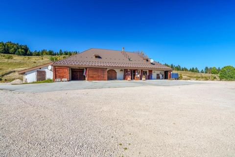 Nestled in the heart of the Dôle ski massif in the resort of Les Rousses, this former pasture farm has been rehabilitated and benefits from an ideal location for lovers of nature and summer and winter sports. This rare property, with preserved authen...