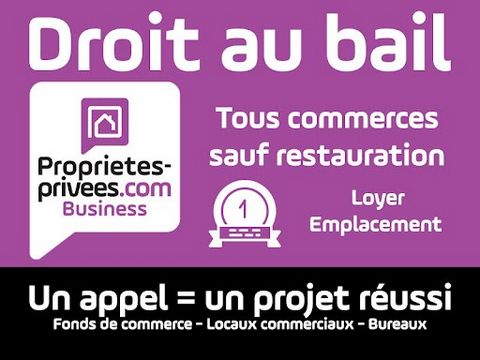 Stéphanie Bouyges , vous propose en exclusivité le droit au bail de ce local idéalement situé en plein coeur de Versailles et bénéficiant d'un bel emplacement . Cet établissement dispose d'une belle vitrine de 7 mètres , d'une surface commerciale de ...