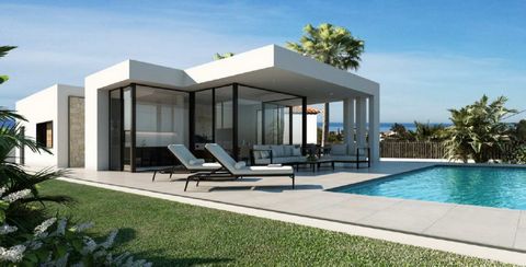 Moderne nieuwbouw villa met zeezicht te koop in Denia gelegen op een rustige locatie in een doodlopende straat Op het gelijkvloers is er een woonkamer die toegang geeft tot het terras met zwembad een volledig uitgeruste open keuken een master bedroom...