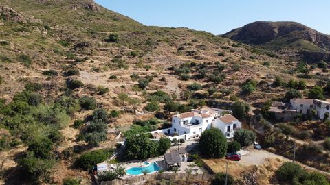 This charming country property in the hills of Bedar with second house is located 30 minutes from the beaches of Mojacar. The property consists of a main house with three bedrooms and two bathrooms, a second house with two bedrooms and two bathrooms,...