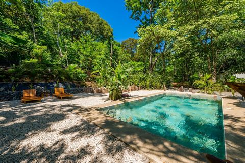 Située à seulement 15 minutes de la plage de Tamarindo, cette propriété de 5 340 m² à Santa Rosa offre un paradis tropical parfait pour Airbnb. La maison principale de 220 m² dispose de 2 chambres, 1 salle de bain et une grande terrasse avec cuisine ...