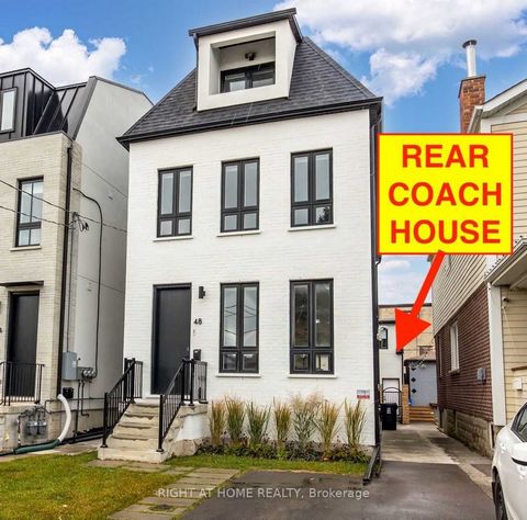 New 5-Bedroom custom home with a large 3-bedroom/2-bathroom rear coach house (laneway suite) that will supplement your income by approximately $45,000 per year. The coach house is currently leased for $3,745/month. Live in a luxury custom finished ho...