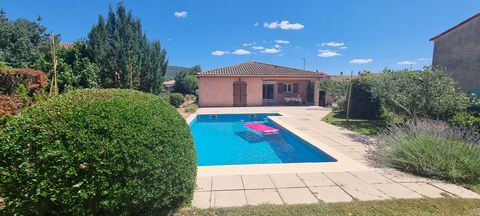 À vendre : Villa de plein pied avec piscine à deux pas du lac du Salagou !