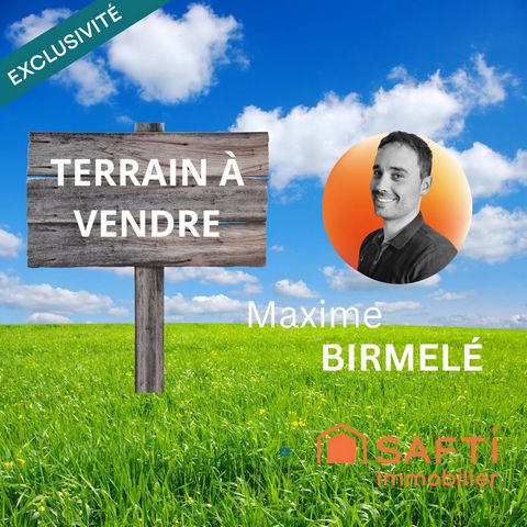 Terrain 1850 m² constructible & viabilisé