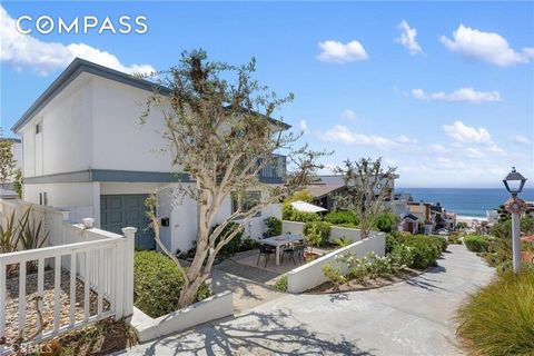 Walk to the beach, this rare duplex shares the block with the coast; west of Highland and situated on one of the most picturesque walk-streets in Manhattan Beach; your beach home awaits you. The main residence includes 1,824 square feet of living spa...