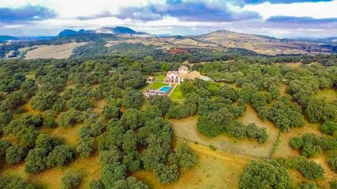 Spectacular, fully reformed and highly appointed Finca atop the Serrania de Ronda. The expansive land is well defined with areas of crop production as well as a large, multi-use, agricultural building and an animal breeding/ rearing area. The propert...