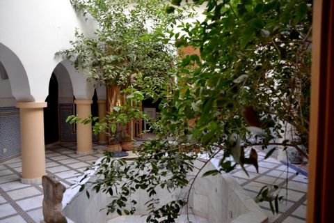 Marrakech, Registered Riad located in the district of Kechich, true Morrocan style, including a beautiful patio with swimming pool, living room with fireplace, kitchen, suite with bathroom, three bedrooms on the upper level with bathroom, terrace wit...