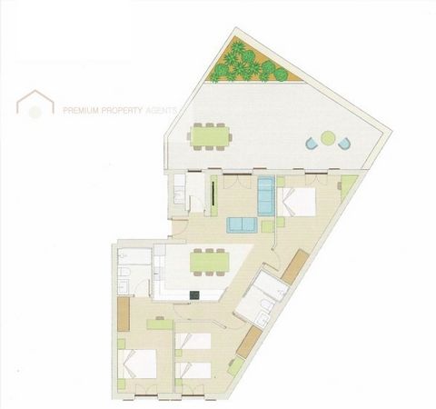 Apartament in new construction residential complex. It is distributed in 3 bedrooms, 2 bathrooms, kitchen with dining room, living room, laundry room and large terrace of 48,79m2. The price includes 1 parking space. The apartment is situated on the g...