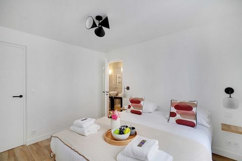 Checkmyguest bietet Ihnen ein hervorragendes 100 m² großes Apartment mit zwei Schlafzimmern in idealer Lage im lebhaften Viertel St-Ambroise. Nur wenige Minuten vom lebhaften Place de la Bastille entfernt bietet dieser helle, moderne Raum ein außerge...