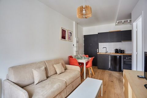 Modern appartement met 1 slaapkamer, 1 woonkamer, keuken en badkamer. Gezellig, volledig uitgerust appartement gelegen in het hart van Boulogne, op een steenworp afstand van het winkelcentrum 