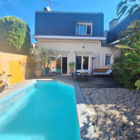 Bordeaux Caudéran-Mondésir - maison de 140m² avec 4 chambres, jardin, piscine, stationnements
