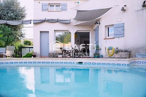Maison lumineuse et pleine de charme, idéalement située avec jardin et piscine