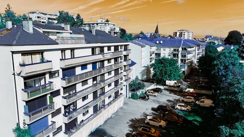 EXCLUSIVITE St Julien-en-Genevois centre Appartement T1 de 36,49 m² en avant dernier étage avec vue dégagée...
