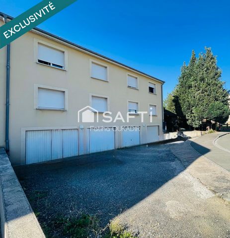 À VENDRE – AU 2EME ÉTAGE SPACIEUX APPARTEMENT 110M2 / INVESTISSEMENT LOCATIF AVEC RENTABILITÉ IMMÉDIATE + JARDIN + 2 GARAGES – GANDRANGE (57175)