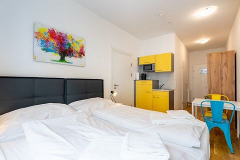 In our SmartLiving XS apartments you will find the following equipment: -Box-spring bed (180 x 200 cm) -TV -Kitchen with fridge, microwave, coffee machine (partly Nespresso machines), electric kettle and different kitchenware -Dining table -Bathroom ...