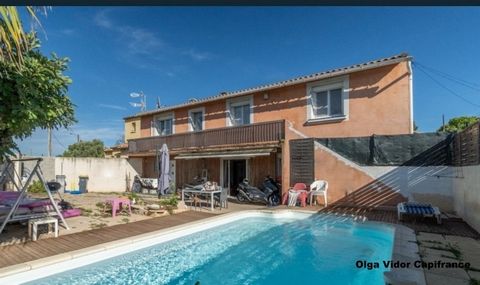 Dpt Hérault (34), à vendre SETE maison plain pied P4 avec espace de stationnement en copropriété de 2 lots uniquement