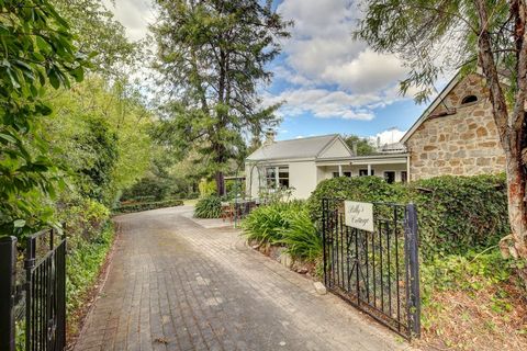 Located in one of Hahndorf's best streets, this character circa 1860’s stone cottage has been thoughtfully updated throughout. Offering charm and character with splendid accommodation and within easy walking distance to all Hahndorf has to offer. Bil...