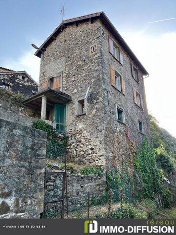 Fiche N°Id-LGB154692 : Olargues, Detached house with small garden - studio of about 63 m2 including 3 room(s) including 2 bedroom(s) + Land of 100 m2 - View: Beautiful view - Stone construction - Ancillary equipment: garden - terrace - parking - fire...