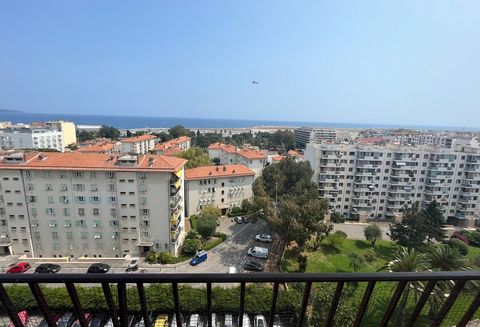 NiceOuest T3 vue mer, balcon, loggia, cave, plzce de parking !!