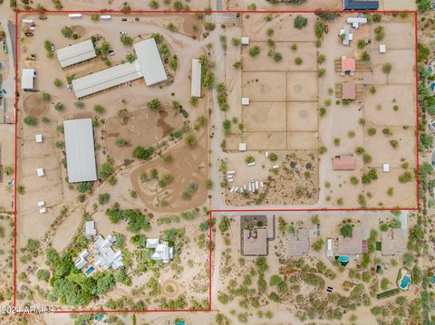 Bellisima Equestrian Estate has 25+ acres, city water, paved roads, & one of the most desirable locations for horse Training, Boarding or Breeding Facility in the Valley. This Equestrian Estate offers three well-appointed homes, perfect for multi-gen...