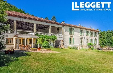 A26924TFO30 - The château is set in its own valley with over two and a half hectares (6 acres) of parkland bordered by the river Gardon and in the midst of wonderful, abundant wildlife with the beautiful and popular lakes of Camboux just 2km away. Cl...