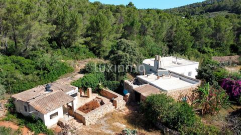 Genesteld op het schilderachtige platteland van Santa Agnes-Sant Mateu, in het dorp van de amandelbomen, biedt dit charmante vrijstaande huis rustieke charme en zeer privé gemak. Het pand heeft een ruime bebouwde oppervlakte van 350 m2, met 280 m2 br...