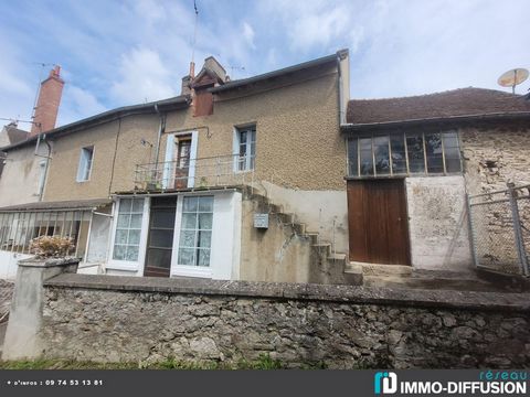 Fiche N°Id-LGB164307 : Boussac, secteur Centre ville - ?ecole - comm, Таунхаус площадью около 138 м2, состоящий из 8 комнат(ов), включая 4 спальни(ы) + Земельный участок 579 м2 - Вид : Расчищен - Строительство Местные камни - Вспомогательное оборудов...