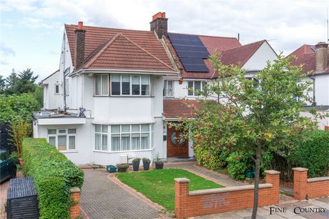 This elegantly updated semi-detached home showcases a contemporary design spanning 3,224 square feet of living space. Spanning three floors, the property boasts six spacious bedrooms, five bathrooms and two reception rooms. Situated on a quiet, tree-...