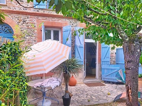 Charmant bout de longère toulousaine avec jardin intimiste et 2 places de Parking