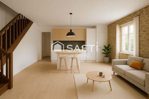 Maison 90?m², 2/3 ch, cuisine ouverte, rénovée