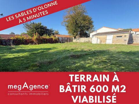 Terrain à bâtir 600 m2 viabilisé proche des Sables d'olonne