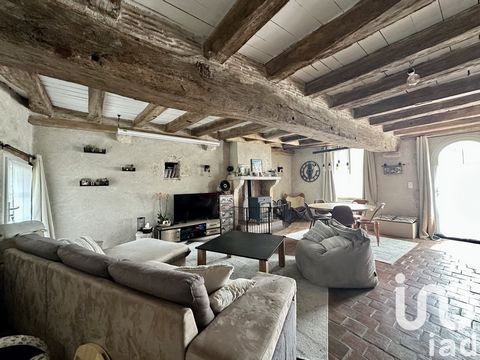 iad France - Mireille Mauguin vous propose: EN EXCLUSIVITÉ —- Longère de charme rénovée à CELLETTES – 150 m² habitables (166 m2 au sol), 3/4 CHAMBRES sur terrain de 1112 m² constructible à un quart d'heure au sud de Blois --- Située dans un environne...