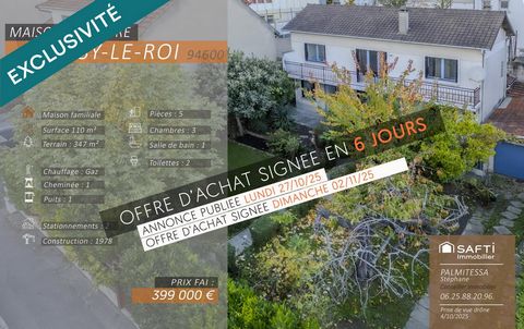 Maison familiale avec jardin au cœur de Choisy-le-Roi