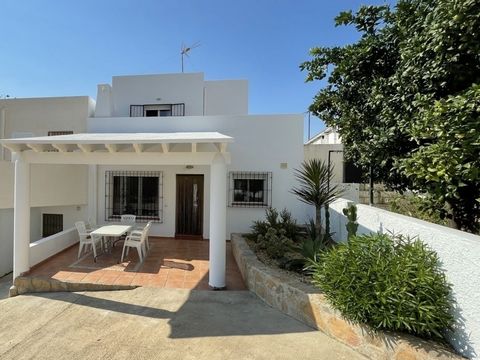 A semi detached three bedroom, two bathroom property located just 5 minutes drive outside of Mojacar Playa.    Just outside the small hamlet of Sopalmo in a quiet and tranquil setting whilst being less than 4km from the beautiful beaches of Macenas &...
