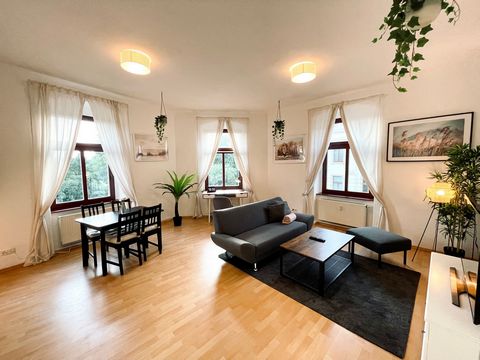 Hello dear guests, the offered 2-room apartment with its stylish furnishings is ideal for business travellers, students or a nice couple. It offers an all-round carefree package with complete equipment. It is located in the central district of Dresde...