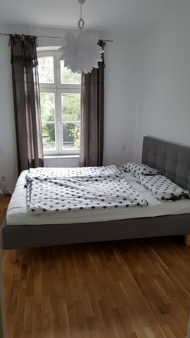 ***English Version*** The apartment has 2 1/2 inviting rooms, furnished with a new equipment. The completely furnished apartment offers space for up to two persons. Bed linen, as well as pillows and blankets are also sufficiently available. The kitch...