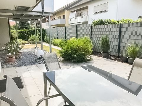 The very high-quality furnished apartment is located on the ground floor of a two-family house. The apartment has 120 m2, divided into 3 rooms, kitchen, bathroom and a separate toilet. There is also a beautiful, large terrace with an adjoining garden...