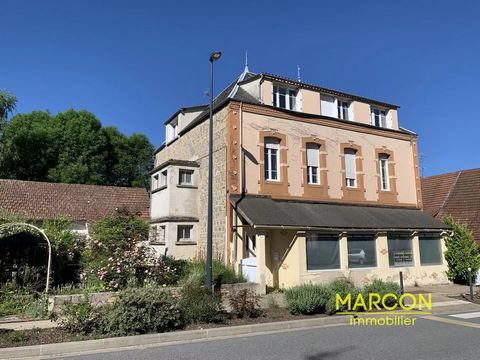 MARCON IMMOBILIER - Ref 87909 - CREUSE EN LIMOUSIN - near the Mas du cLos circuit - Ideal investors - A house of around 400 m², partly on a cellar comprising a ground floor with: fitted kitchen, 4 rooms, storeroom, 2 toilets, veranda. 1st floor: land...