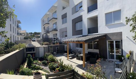 Korčula, a comfortable two bedroom apartment on the ground floor of a residential building with an area of 79m2 with a terrace of 40m2 and a garden of 45m2, and with an external parking space of 12.5m2. It consists of a kitchen with a dining room and...