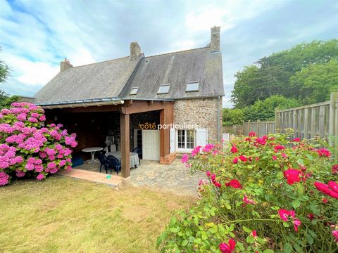 The Côté Particuliers Saint-Malo agency offers you this charming stone country house located in a hamlet 12 minutes from Saint-Malo. Built on a garden of more than 550 m2, in a quiet and green setting, this house has been the subject of a beautiful r...