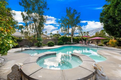 Contemporary vibe highlights this inviting Monarch plan with southern orientation and beautiful mountain and pool views. Located on a spacious cul-de-sac lot (12,197sqft.), this single-story home includes 1845sqft. of interior space with 3 bedrooms, ...