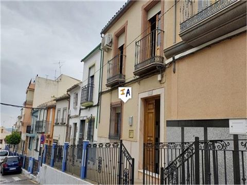 This 4 bedroom, 2 bathroom townhouse is situated in the popular town of Rute in the Cordoba province of Andalucia, Spain. You enter the property from a safe raised pavement into a bright tiled hallway that leads into a lounge and dining area off whic...