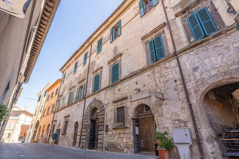 Im historischen Zentrum und genau in der Via di Porta Tarquinia bieten wir das bloße Eigentum einer Wohnung im 2. und letzten Stock von 160 m2 zum Verkauf an, mit einem großen Lagerhaus im Erdgeschoss des Gebäudes. Das Anwesen liegt nur einen Steinwu...