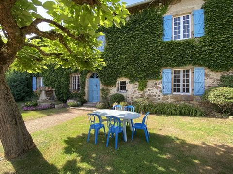 La tranquillité absolue autour de cette majestueuse MAISON DE CAMPAGNE, discrète mais à l'allure incomparable, au milieu de ses 34ha (!!) de champs et de forêts, seule l'eau de la rivière tout proche se fait entendre, est une rareté absolue. Pour ceu...