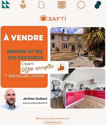 Maison 147 M2– 6 Pièces – 5 Chambres – Terrain de 252 m²