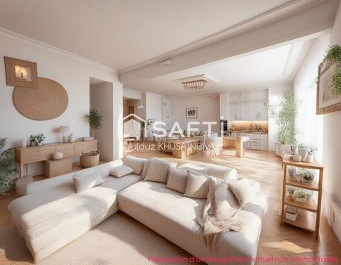 Grand appartement T4 lumineux + balcon avec une belle vue sur mer et Notre Dame de la Garde + la cave