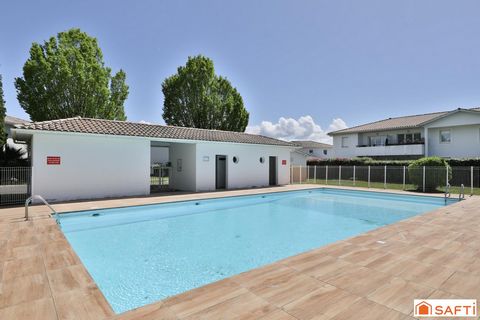 Appartement T2 de 42 m2 avec terrasse et jardin privatif, accès piscine