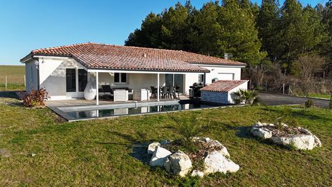 Maison plain-pied avec piscine 5 chambres et jardin